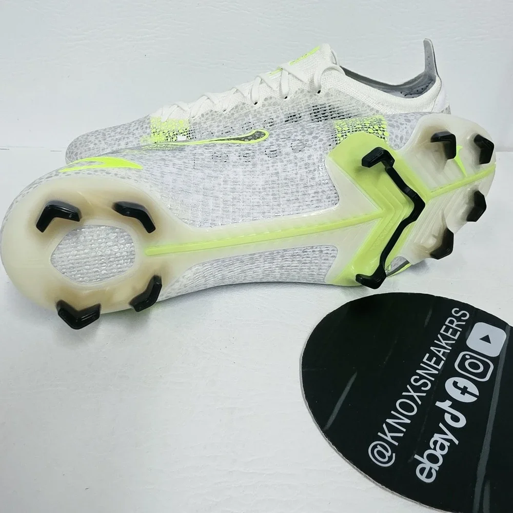 Nike Mercurial Vapor 14 Elite FG White Volt Soccer CQ7635-107 Men's Size 11